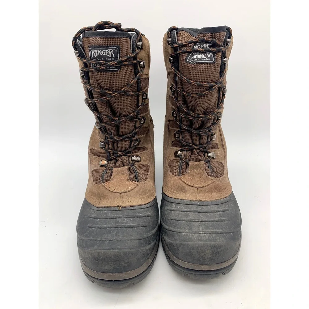 Ranger Men's Thermolite Insulated Winter Snow Boots Brown Black Size 11